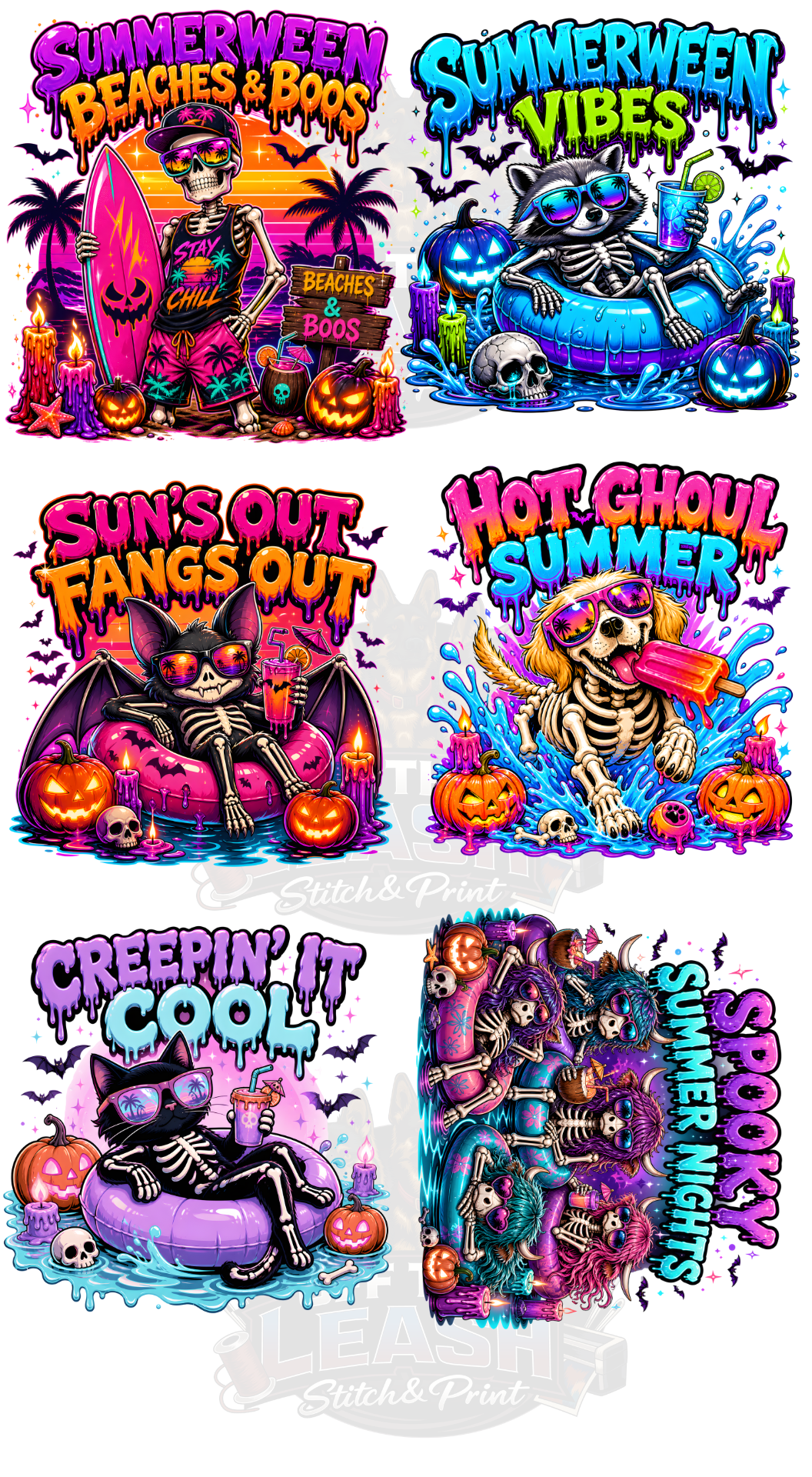 Pre Made 22x48 DTF Gang Sheet Summerween 2