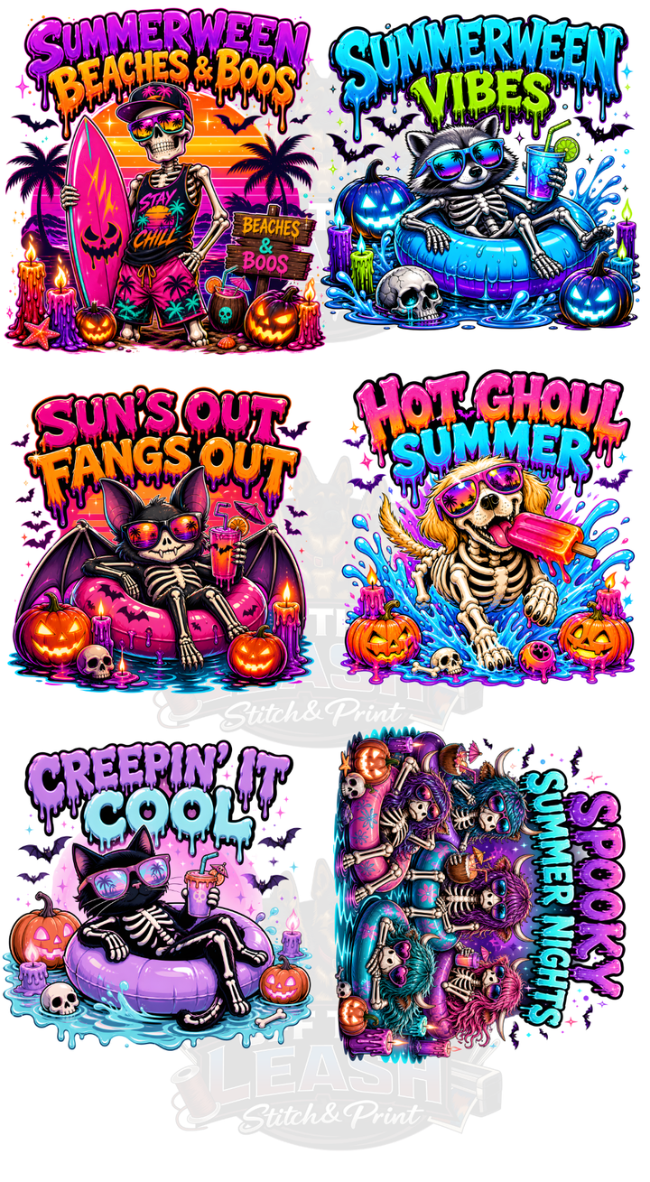Pre Made 22x48 DTF Gang Sheet Summerween 2